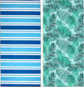 2 Pack Microfiber Beach Towel, Oversized Microfiber Pool Towel 75”x 35” by PYSUPERMODE