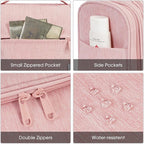 Narwey Hanging Toiletry Bag for Women Travel Makeup Bag Organizer Toiletries - Image 7