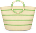 Beach Bags for Women Straw Tote Bag Summer Beach Bag Large Woven Straw Tote for by TOFUNTOY