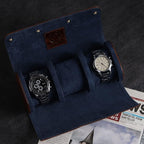 Genuine Napa Leather Watch Roll Travel Case - Image 2