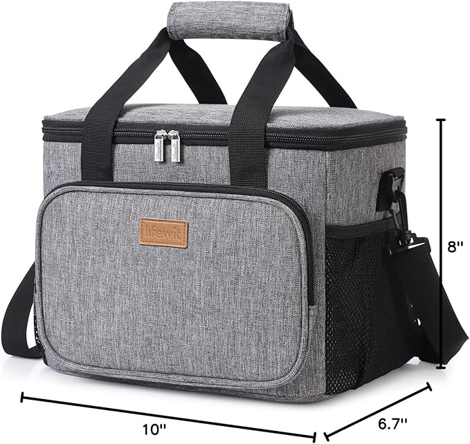 Lifewit Medium Lunch Bag Insulated Lunch Box Soft Cooler Cooling Tote - Image 7