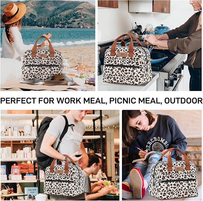 HOMESPON Insulated Lunch Bag for Women Men Lunch Box Cooler Lunch Tote for Work - Image 7