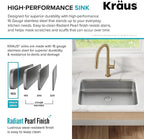 KRAUS Dex 25-inch Undermount 16 Gauge Stainless Steel Single Bowl ADA Kitchen - Image 6