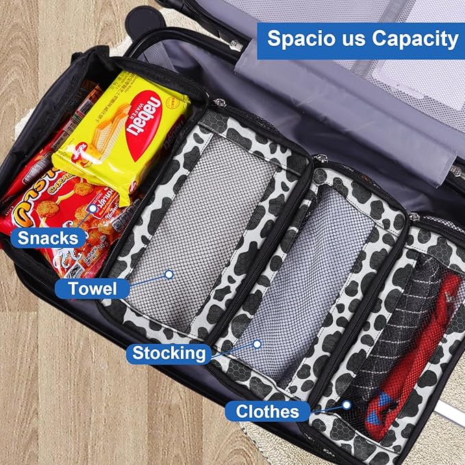 Suitcase Organizer, Travel Luggage Organizer Portable Hanging Travel Shelves - Image 2