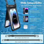 UNBREAKcable IPX8 Waterproof Phone Pouch 2-Pack, Double Space Waterproof Phone - Image 6