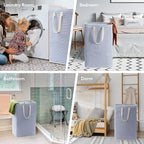 Lifewit 2 Pack Laundry Hamper Large Collapsible Laundry Baskets, Freestanding - Image 6