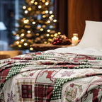 PHF Printed Fleece Throw Blanket, No Shed No Pilling Ultra Soft Plush Cozy Xmas - Image 3