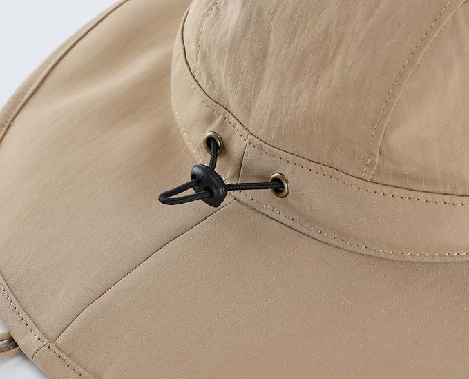Home Prefer Summer UPF 50+ Men's Bucket Sun Hat Wide Brim Fishing Hat Safari Hat - Image 7