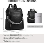 Shrrie Vegan Leather Laptop Backpack - Image 3