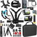 Accessories Kit for Go Pro 13 12 11 10 9 Black, 60M Waterproof Case Chest Mount by Unknown
