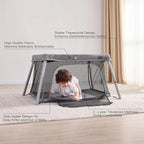 2 in 1 Portable Travel Crib for Toddler, Foldable Crib for Baby, Lightweight - Image 5
