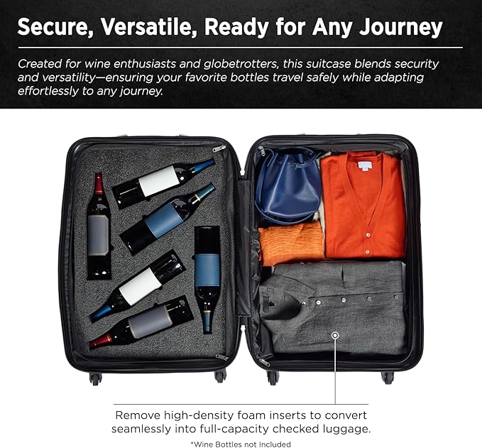 FlyWithWine® by VinGardeValise 12 Bottle Hard Shell Wine Suitcase - Image 4