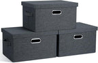 Medium 15" 21 Quart Collapsible Stackable Storage Bins by GraciadecoStorage