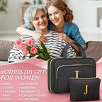 Gifts for Women, Initial Toiletry Makeup Bag Hanging Cosmetic Organizer - Image 8