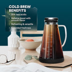 OVALWARE Airtight Cold Brew Iced Coffee Maker Pitcher - Image 3