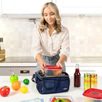 OPUX Lunch Box for Men, Adult Lunch Box Cooler, Insulated Lunch Bag Women - Image 4