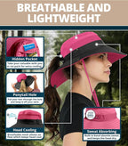 GearTOP Safari Sun Hat for Men and Sun Hats for Women UV Protection UPF 50+ - Image 4