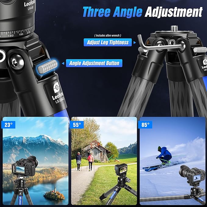 71" Carbon Fiber Travel Tripod - Image 2