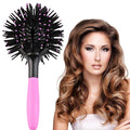INVODA 3D Round Hair Brushes for Women Blow Drying Detangling Hairbrush 360 Degree Styling Brush for Thick Curly Hair Comb for Wet and Dry Hair (1 PCS)
