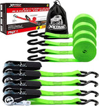 XSTRAP STANDARD Ratchet Tie Down Straps 4 Pk 10 Ft- 300 Lbs Load Cap- 900 Lbs by XSTRAPSTANDARD