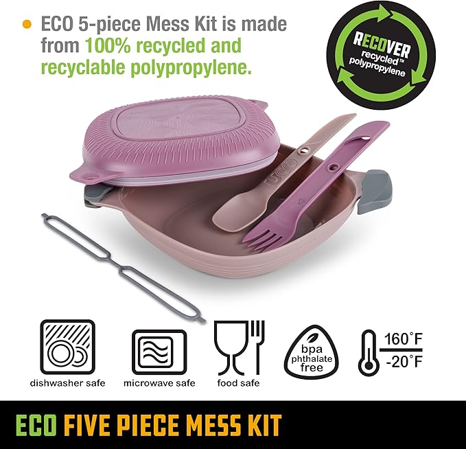 UCO Recycled ECO 5-Piece Camping Mess Kit - Image 3