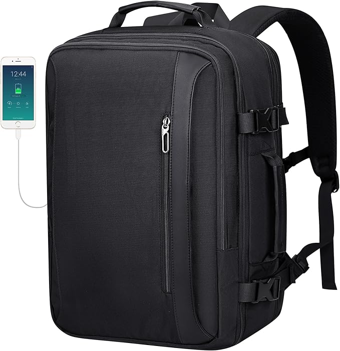 PIJUSHI Travel Backpack for Women Men Expandable Carry on Luggage Backpack by PIJUSHI