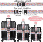 Monsters Luggage Straps for Suitcases, Adjustable Luggage Travel Belt to Keep - Image 2