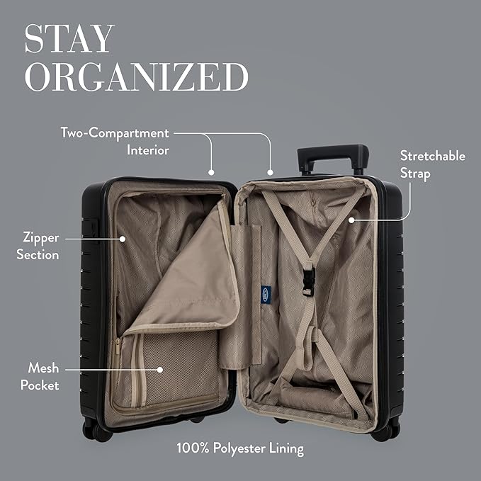 Bric's B|Y Ulisse Spinner Carry-On Suitcase, Lightweight Expandable Hard Shell - Image 3