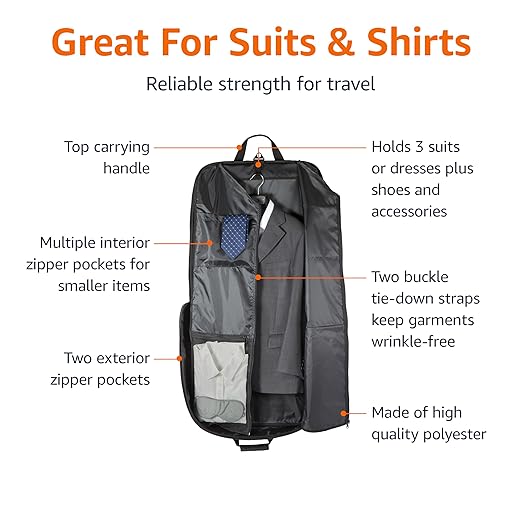Amazon Basics 43" Premium Garment Bag - Image 3