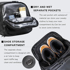 40L Travel Duffle Bag, 4-in-1 Large Gym Bag - Image 4