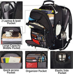 Laptop Backpack, 55L Capacity, TSA Approved, Convenient USB Port, Comfortable - Image 2