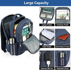 Voova Travel Laptop Backpack, Business Work Laptop Backpack - Image 3