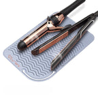 Vanity Accessories - Heat Resistant Mat – Silicone Flat Iron & Curling Iron Holder, Non-Slip Vanity Mat & Hot Tool Mat for Home, Salon, or Travel Use