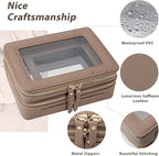 Aveniee Large Clear Makeup Bags, Double Layer Cosmetic Bags - Image 3