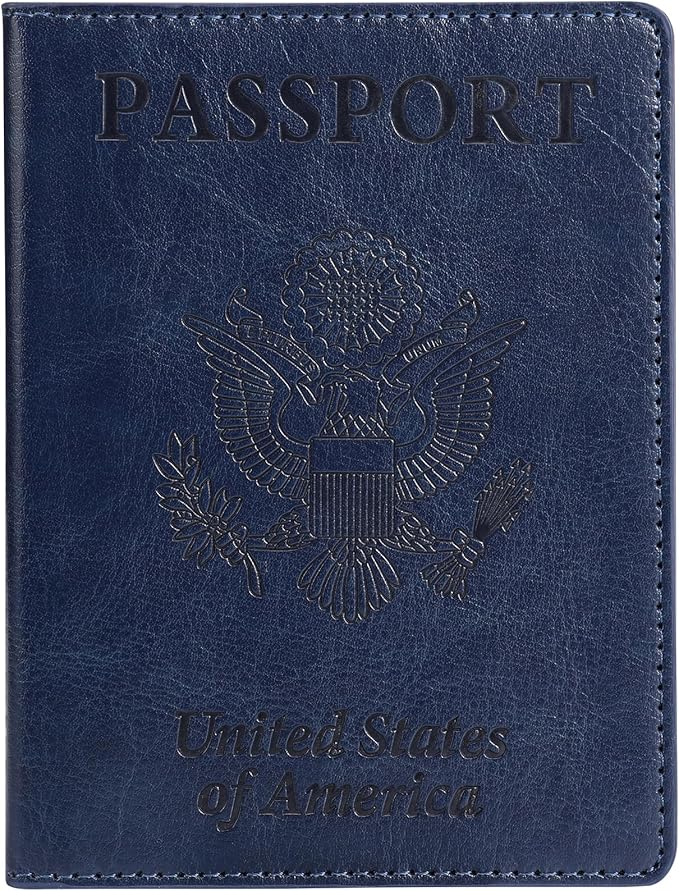 TIGARI Passport Holder for Travel Women Men, PU Leather Passport Wallet Cover by TIGARI
