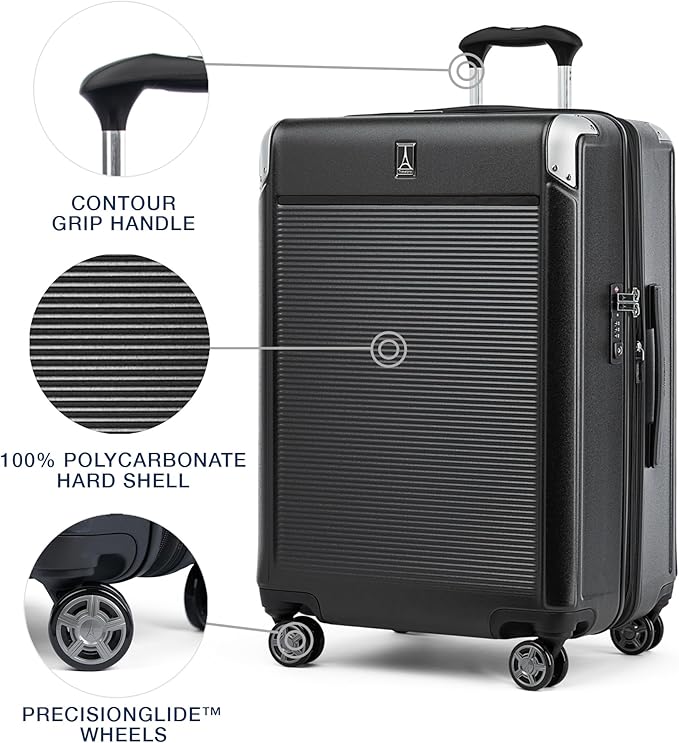 Travelpro Platinum Elite Hardside Expandable Checked Luggage, 8 Wheel Spinner - Image 4