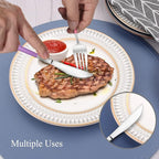 Mirror Silver multicolor Silverware Set, 20-Piece Stainless Steel Flatware Set - Image 5