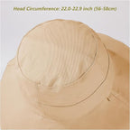 vidsel Womens Sun Hats Wide Brim Reversible Bucket Cotton Hat Packable Summer - Image 2
