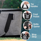 CleverMade Collapsible Insulated Cooler Bag – Leakproof Soft Folding Cooler - Image 3