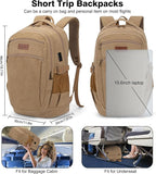 Tzowla Vintage Canvas Laptop Backpack - Image 6
