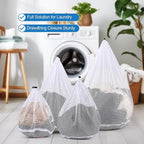 4Pcs Mesh Laundry Bags Washing Machine Mesh Wash Bags - Image 3