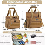 Weitars Lunch Box for Men Women Dual Compartment Lunch Box Heavy Duty Large - Image 5