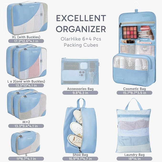 ALL INCLUDED 10 Set Durable Packing Cubes - Image 2