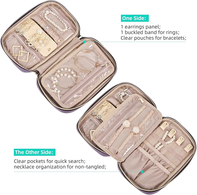 NISHEL Travel Jewelry Case, Holiday Organizer - Image 3