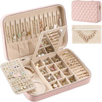 Lolalet Travel Jewelry Case for Women Girls, Travel Jewelry Organizer Box by Lolalet