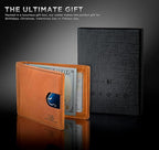 SERMAN BRANDS RFID Blocking Slim Bifold Genuine Leather Minimalist Front Pocket - Image 7