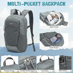 G4Free Packable Hiking Backpack 20L Lightweight Foldable Travel Daypack - Image 4