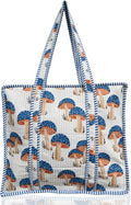 Cotton Quilted Tote Bag for Women – Large Beach & Travel Tote by ThirdEyeExport