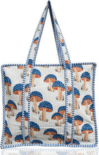 Cotton Quilted Tote Bag for Women – Large Beach & Travel Tote by ThirdEyeExport