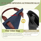 Tirrinia Single Wine Carrier Tote, Insulated Wine Cooler Bag - Image 2